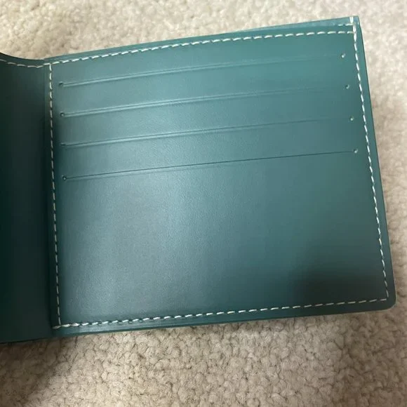 New Goyard Bi Fold Victoire Full Size Wallet - Coveted Green Canvas - Picture 4 of 14